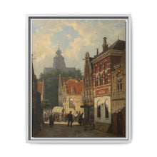 Dutch Street Scene (c. 1850–55) by Cornelis Springer - NOMADEN ART GALLERY