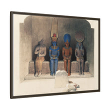 Sanctuary of the Temple of Aboo Simbel Nubia illustration by David Roberts (1796–1864)