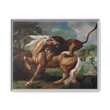 A Lion Attacking a Horse (1762) by George Stubbs. - NOMADEN ART GALLERY