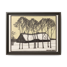 Farm in the snow (1918) by Julie de Graag - NOMADEN ART GALLERY