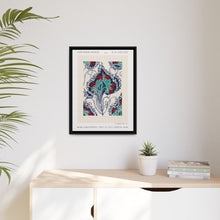 Botanical pochoir pattern in Art Nouveau oriental style