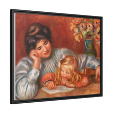 Lección de escritura (La Leçon d'écriture) (1905) de Pierre-Auguste Renoir. 