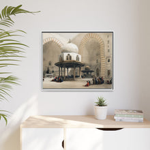 Mosque of Sultan Hassan Cairo illustration by David Roberts (1796–1864) - Framed Wall Art