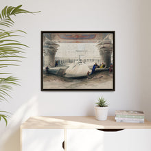 Ancient Egypt Art Print: Edfou Temple Portico View by David Roberts - Wall Art Canvas Print