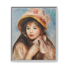 Girl with Pink Bonnet (Jeune fille au chapeau rose) (1894) by Pierre-Auguste Renoir - NOMADEN ART GALLERY