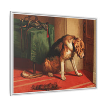 Suspense (1877) by sir Edwin Landseer, a Victorian bloodhound mastiff waiting. - NOMADEN ART GALLERY