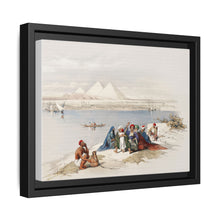 Pyramids of Gezeeh (Giza) from the Nile illustration by David Roberts (1796–1864)