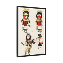 Hopi Katcinas - Piokot Turkwinu Turkwinu Mana (1895) drawn by the native people from the book of Jesse Walter Fewkes (1850–1930) - NOMADEN ART GALLERY