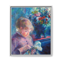 Young Woman Sewing (1879) by Pierre-Auguste Renoir. - NOMADEN ART GALLERY