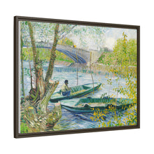 Fishing in Spring, the Pont de Clichy (Asnières) (1887) by Vincent Van Gogh - NOMADEN ART GALLERY