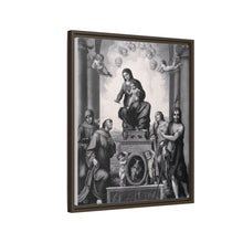 Saint Mary (the Blessed Virgin) with the Christ Child and Saint Antony of Padua, Saint Francis of Assisi, Saint Catherine of Alexandria, Saint John the Baptist and angels.