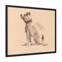 A Terrier, Sitting, Facing Left