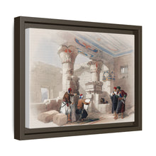 Deir el Medina (Dayr al Madinah) is an ancient Egyptian village which was home to the artisans who worked on the tombs in the Valley of the Kings illustration by David Roberts