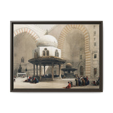 Mosque of Sultan Hassan Cairo illustration by David Roberts (1796–1864) - Framed Wall Art - NOMADEN ART GALLERY
