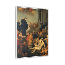 Saint Francis Xavier preaching and healing. Oil painting after Peter Paul Rubens.