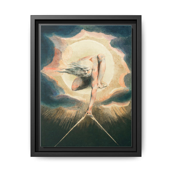 Ancient of Days Setting a Compass to the Earth (1794) illustration from Europe: a Prophecy by William Blake - NOMADEN ART GALLERY