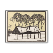 Farm in the snow (1918) by Julie de Graag - NOMADEN ART GALLERY