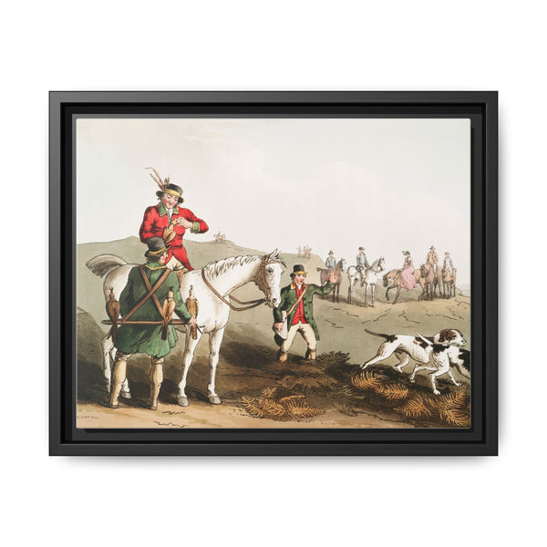 Illustration of hawking from The Costume of Yorkshire (1814) by George Walker - NOMADEN ART GALLERY
