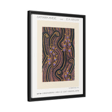 Art Deco Flower pattern pochoir print in oriental style