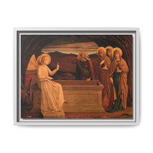 The women at the grave of Christ: anangel tells them that he is risen. Colour lithograph by M. and N. Hanhart after J.E. Goodall after Fra Angelico. - NOMADEN ART GALLERY