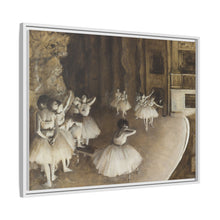 Ballet Rehearsal on Stage (1874) by Edgar Degas