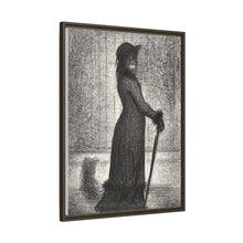 Georges Seurat's Woman Strolling (1884)
