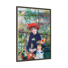 Dos hermanas (en la terraza) (1881) de Pierre-Auguste Renoir 