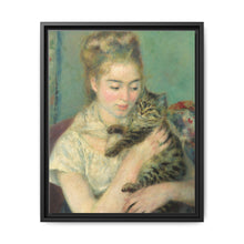 Pierre-Auguste Renoir's Woman with a Cat (c. 1875) - NOMADEN ART GALLERY