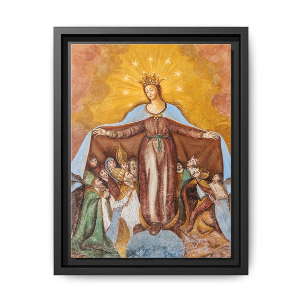 Fresco of Virgin-of-Mercy on the northern wall of the subsidiary church Saint Anna in Saager - NOMADEN ART GALLERY