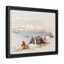 Pyramids of Gezeeh (Giza) from the Nile illustration by David Roberts (1796–1864)