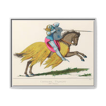 French Knight, 14th Century: Vintage Equestrian Art by Paul Mercuri (1860) - NOMADEN ART GALLERY
