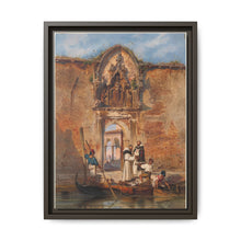 Monks Buying Fish before the Portal of the Madonna della Misericordia (1855) by Ludwig Johann Passini - NOMADEN ART GALLERY
