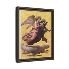 Two angels floating (1865) tempera art by Johann von Schraudolph