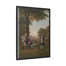 Arthur Holdsworth Conversing with Thomas Taylor and Captain Stancombe by the River Dart (1757) by Arthur Devis