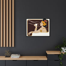 Poster showing woman holding up glass of coffee (Rajah brand) (1897) chromolithograph by Henri Meunier.
