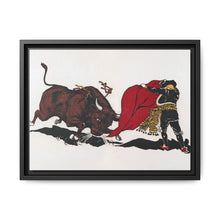 Matador and bull, aesthetic woodcut - NOMADEN ART GALLERY