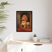 Dignity and Impudence by Sir Edwin Landseer (1877), Landseer’s dog painting of a bloodhound and a terrier - NOMADEN ART GALLERY