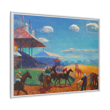 Race Track (1908–1909) vintage painting by William James Glackens