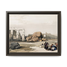 Fragment of the Great Colossi at the Memnonium Thebes illustration by David Roberts (1796–1864) - NOMADEN ART GALLERY