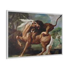 A Lion Attacking a Horse (1762) by George Stubbs.