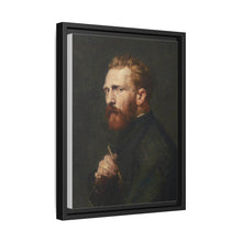 Framed Matte Canvas Wall Art - Vintage Portrait of Artist - NOMADEN ART GALLERY