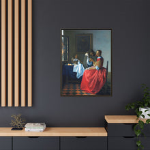 La joven con copa de vino de Johannes Vermeer (ca. 1658-1662)