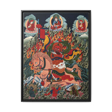 Tse Mara , a form of Dharmapala (protector of teachings), guardian of the Samye Monastery. Gouache painting by a Tibetan artist - NOMADEN ART GALLERY