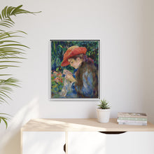 Marie-Thérèse Durand-Ruel cosiendo (1882) de Pierre Auguste Renoir 