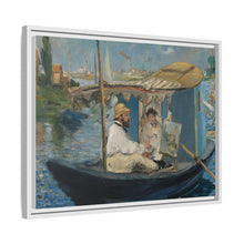 Monet en su barca (c. 1874) de Edouard Manet