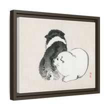 Black and white puppies by Kōno Bairei (1844-1895).