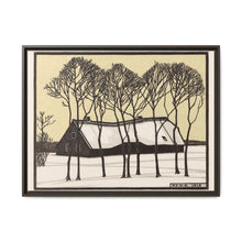 Farm in the snow (1918) by Julie de Graag - NOMADEN ART GALLERY