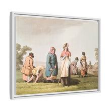 Illustration of riding the stang from The Costume of Yorkshire (1814) by George Walker