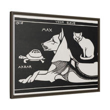 Akbar the tortoise, Max the dog and Puss the cat (1916 ) by Julie de Graag