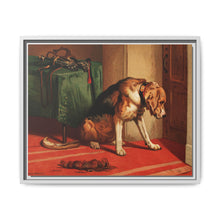 Suspense (1877) by sir Edwin Landseer, a Victorian bloodhound mastiff waiting. - NOMADEN ART GALLERY
